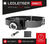 Ledlenser SEO7R Rechargable 220 Lumen LED Head Torch inc Blink Mode & Red Light [EEK: A]