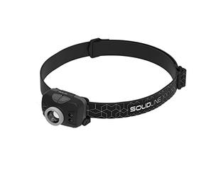 Ledlenser Solidline SH5 LED Headlamp, High Power LED, Focusable, Pivoting Lamp Head, 350 Lumens, 190 m Light Range, 25 Hours Light Time, Includes Battery Pack
