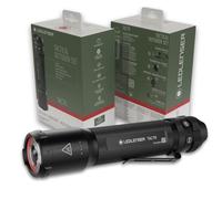 Ledlenser TAC7R Tactical Torch Rechargeable Outdoor Set, LED 3200lm, 10 Modes inc RGB Light & Strobe, Multi-Lens Technology, Up to 370m Beam, USB-C, IP68 Waterproof, for Hunting, Police, Security