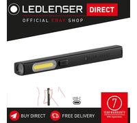 Ledlenser W2R Work Rechargeable LED Inspection Light, 220 Lumens, COB LED Work Light, Up to 7h Run Time, Water Resistant, 61g Lightweight inc Pocket Clip, Ideal for Mechanics, Electricians, Plumbers