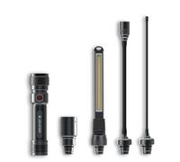 Ledlenser Workers Friend Rechargeable 4 in 1 Quick Connect Portable USB Work Light, 280 Lumen Inspection Lamp, Magnetic, Flexible, Up to 5.5H Battery, LED Lamp for DIY Workshop Garage Mechanic