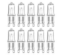 LEDLOCLB G9 Halogen Bulb Dimmable Warm White 2800K110V-220V 20W 40W 60W Suitable for Chandeliers, Candlesticks, Cabinet Lighting 5pcs,40w,220V -10pcs