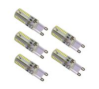 LEDLOCLB G9 LED Lamp 3014 SMD 64LED AC220V/110V Warm/Cool White Corn Beads 360 Degree Lighting Replace 30/60W Halogen 5pcs/lot,Cold White,3W - AC220V -5pcs