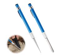 Ledoo 2Set Diamond Sharpening Pen Diamond Knife Sharpening Pen Sharpener Stone Diamond Sharpening Stone Pen Stick Retractable for Serrated Blades Knife (Blue)