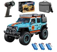 Ledovan 1:20 Climbing Vehicle Remote Controlled Vehicles, 4x4 RC Waterproof Monster Truck for Adults, 2.4G Off-Road Crawler Climbing Vehicle All Terrain, Blue, 3 Batteries