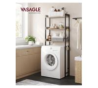 LEDREM 3-Tier Over-The-Toilet Rack, Space-Saving Bathroom Storage Shelf,washing Machine Storage Rack, Industrial Style