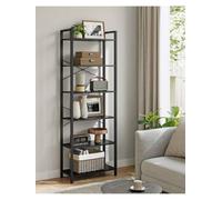 LEDREM 6-Tier Bookshelf, Bookcase, Shelving Unit, For Office, Study, Living Room, Bedroom