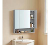 Ledrem Bathroom Mirror Cabinet, Bathroom Cabinet With Mirror, Wall Mirror Cabinet, Open Compartment, Adjustable Shelves