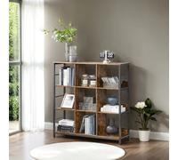 LEDREM Bookcase, Bookshelf, Ladder Shelf 3-Tier, Display Storage Rack Shelf, For Office, Living Room, Bedroom