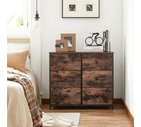 Ledrem Chest Of Drawers, 6 Fabric Drawers With Metal Frame, Storage Organiser Unit, Dresser, For Nursery, Bedroom, Hallway