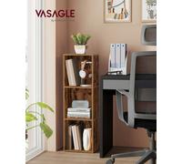 LEDREM Custos Collection - Bookshelf, 3-Tier Cube Bookcase, Storage Shelving Unit, Display Shelf