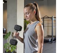 Dumbbell Set, Pair of Hexagonal Dumbbells, Total 10 kg, Workout, Fitness Training, Weightlifting at Home, Gym