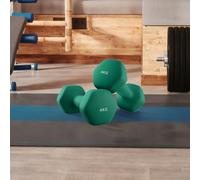 LEDREM Dumbbells Set Of 2, 2 X 4 Kg, Dumbbell Set, Hexagon, Neoprene Coating, Strength Training,fitness Training For Home