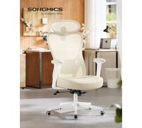 LEDREM Ergonomic Office Chair, Computer Desk Chair, Adjustable Lumbar Support And Headrest, 150 Kg Weight Capacity