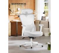 LEDREM Ergonomic Office Chair, Computer Desk Chair, Adjustable Lumbar Support And Headrest, 150 Kg Weight Capacity