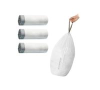 LEDREM Heavy-Duty Bin Bags, Drawstring Rubbish Bags For 4-5.3 Gallon (15-20L) Kitchen Bins, Pre-Separated