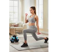 LEDREM Hex Dumbbells Set With Stand - 2 X 1 Kg, 2 X 2 Kg, 2 X 3 Kg, Neoprene Matte Finish, Hand Weights For Home Exercise