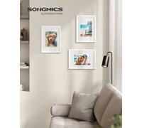 LEDREM Picture Frames, Photo Frames For 6X8 Photos, Wall Hanging Or Tabletop Display, Mdf Board, No-Trace Nails Included