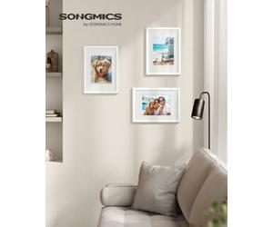 LEDREM Picture Frames, Photo Frames For 6X8 Photos, Wall Hanging Or Tabletop Display, Mdf Board, No-Trace Nails Included