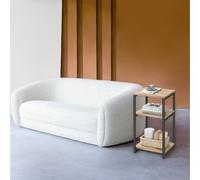 Ledrem Sofa Side Table, 3-Tier End Table, Bedside Table With Steel Frame, For Living Room, Bedroom, Home Office, Industrial Style