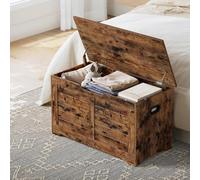 Ledrem Storage Chest, Storage Trunk With 2 Safety Hinges, Storage Bench, 15.7 X 31.5 X 18.1 Inches, For Entryway, Living Room