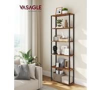 LEDREM Superfast Toolless Assembly, 6-Tier Storage Shelf, Standing Shelving Unit, 60 X 23.8 X 173.4 Cm, Living Room