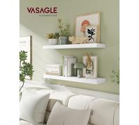 LEDREM Wall Shelf, Floating Shelf, Wall Mounted, 20 X 80 X 3.8 Cm, For Picture Frames, Wall Decor, Living Room, Study, Kitchen