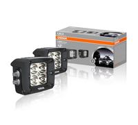 LEDriving CUBE VX80-SP, OFF ROAD LED work lights, high beam, spot, 1300 lumens, light beam up to 114 m, rectangular high-performance LED spot lights, duo-pack (2 pieces)