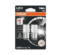 OSRAM LEDriving® SL, ≜ P21/5W, Red, LED signal lamps, Off-road only, non ECE, Double Blister