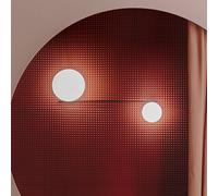 LEDS-C4 LED ceiling lamp Spark Double length 132.2 cm CCT glass