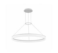LEDS-C4 LED pendant light CIRC Round, Ø 80 cm, white, aluminium