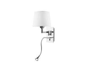 Leds-C4 Oxford - LED 2 Light Indoor Wall Light Chrome with Reading, E27