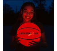 LedsMove LED Light Up Basketball, Luminous Basket Ball Gift Glow in The Dark, Size 7 Ball for Indoor & Outdoor Games, Basketball Gifts for Boys & Girls, Basketball Accessories - USB-C Rechargeable