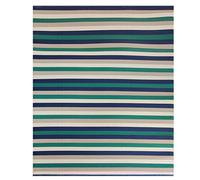 LEDSA MART Indoor/Outdoor Reversible Plastic Rug | Perfect for Patio, Decking, Terrace, Balcony, Hall, Kitchen, Garden, Picnic | UV, Stain And Water Resistant | (Blue & White, 120x180cm)