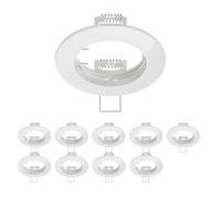 ledscom.de 10 Pieces Ceiling mounting Frame CIRC, Round, White Glossy