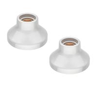 ledscom.de 2 pcs. Ceiling Light/lamp Holder Elektra, Porcelain, White Glossy, 1x E27 max. 300W