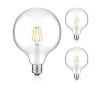 ledscom.de 3 Pieces E27 LED Bulb, G125, Warm White (2700 K), 7.5 W, 838lm