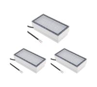 ledscom.de 3X LED Paving Stone Ground recessed Light CUS for Outdoors, IP67, Angular, 20 x 10cm, 2.8 W, 251lm, Warm White