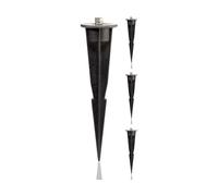 ledscom.de 4X Garden Stakes for Garden Lights, Black, 17cm, 45mm ⌀