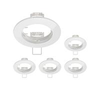 ledscom.de 5 Pieces Ceiling mounting Frame CIRC, Round, White Glossy