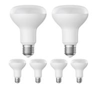 ledscom.de 6 Pieces E27 LED Bulb, R80, Warm White (2700 K), 10 W, 935lm, matt