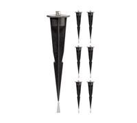 ledscom.de 7 Pieces Garden Ground Spike, for Garden Lights, Black, 17cm, 45mm Ø