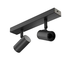 ledscom.de Ceiling Light FARE, 2-Light, Black matt, 2X E27 max. 60W