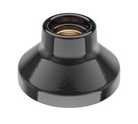 ledscom.de Ceiling Light/lamp Holder Elektra, Porcelain, Glossy Black, 1x E27 max. 300W