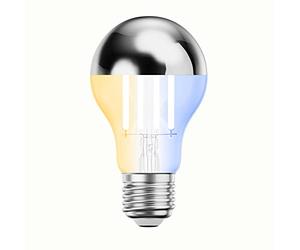 ledscom.de E27 LED Bulb, A60, Warm White - Cool White (2700-7000 K), 4.8 W, 486lm, Smart Home, WLAN, Alexa, Head Mirror (Silver)