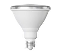 ledscom.de E27 LED Bulb, PAR38 Short Neck, Warm White (2700 K), 15.7 W, 1152lm, 42°, Reflector Mirror (Silver)