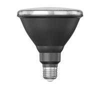 ledscom.de E27 LED Bulb, PAR38 Short Neck, Warm White (2700 K), 15.9 W, 1279lm, 43°, Reflector Mirror (Silver)
