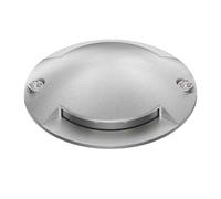 ledscom.de LED Ground Light, waymarker BUNDA for Outdoor, IP67, 2-lamp, Aluminium, Round, 70mm Ø, Warm White