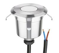 ledscom.de LED in-ground luminaire AGENA for Outdoor use, IP65, Stainless Steel, Round, 60mm Ø, Warm White