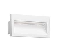 ledscom.de LED recessed wall Light NOLA, Downlight for Outdoors, IP54 matt, 140 x 70mm, Warm White